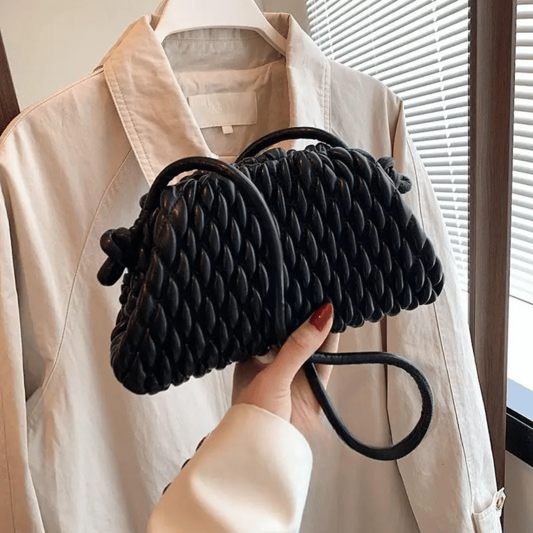 Bolsa Shoulder Trançada Cloud Retro