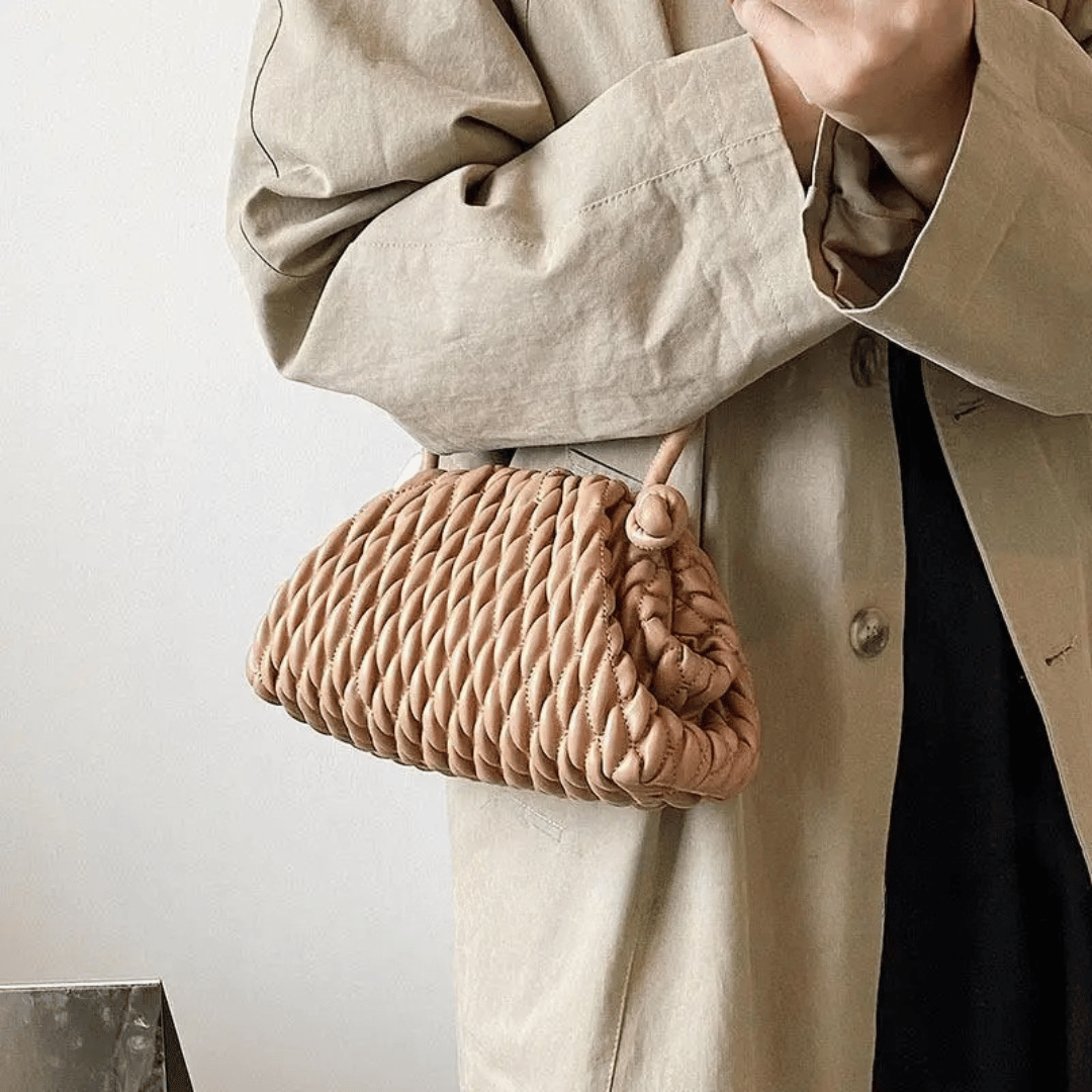 Bolsa Shoulder Trançada Cloud Retro