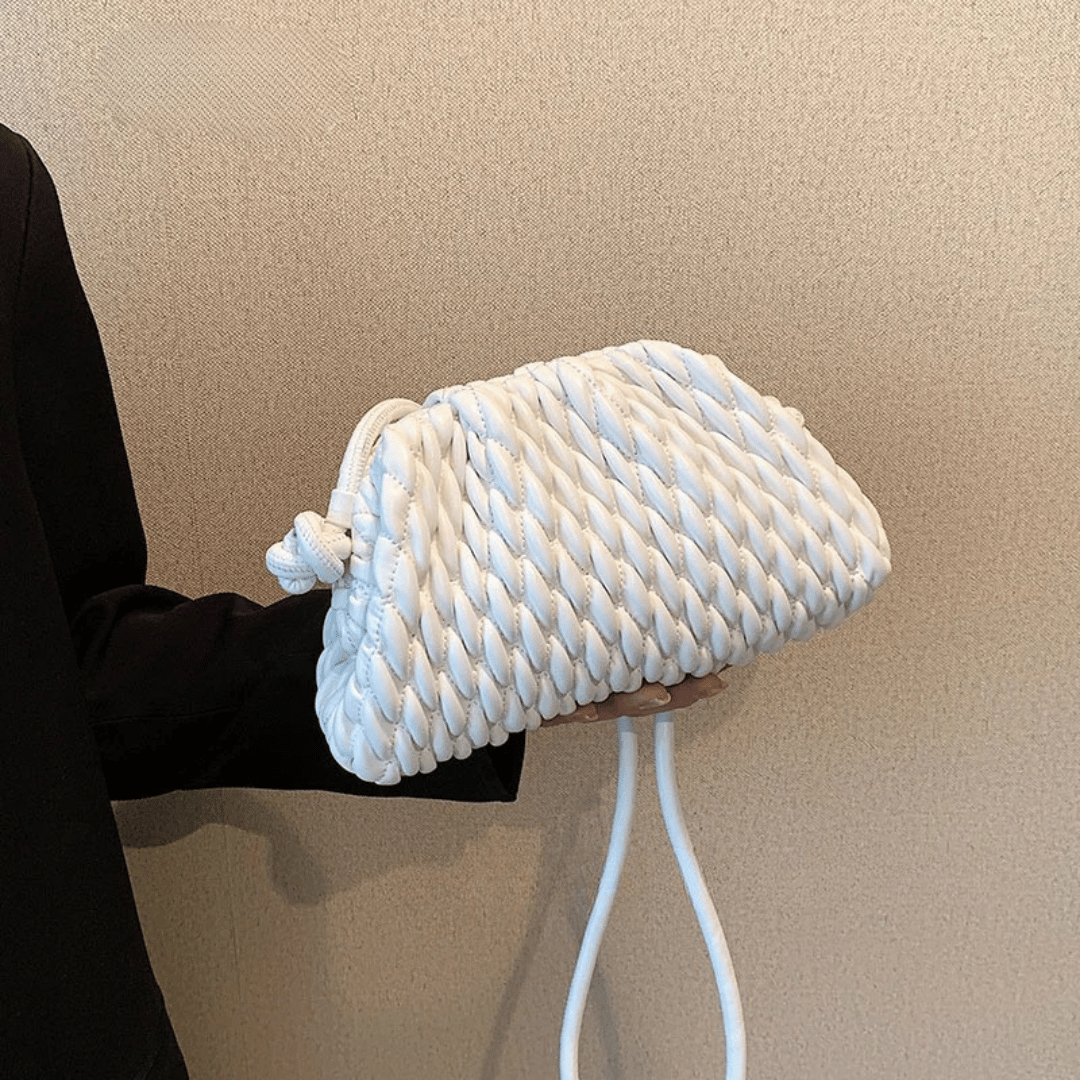 Bolsa Shoulder Trançada Cloud Retro