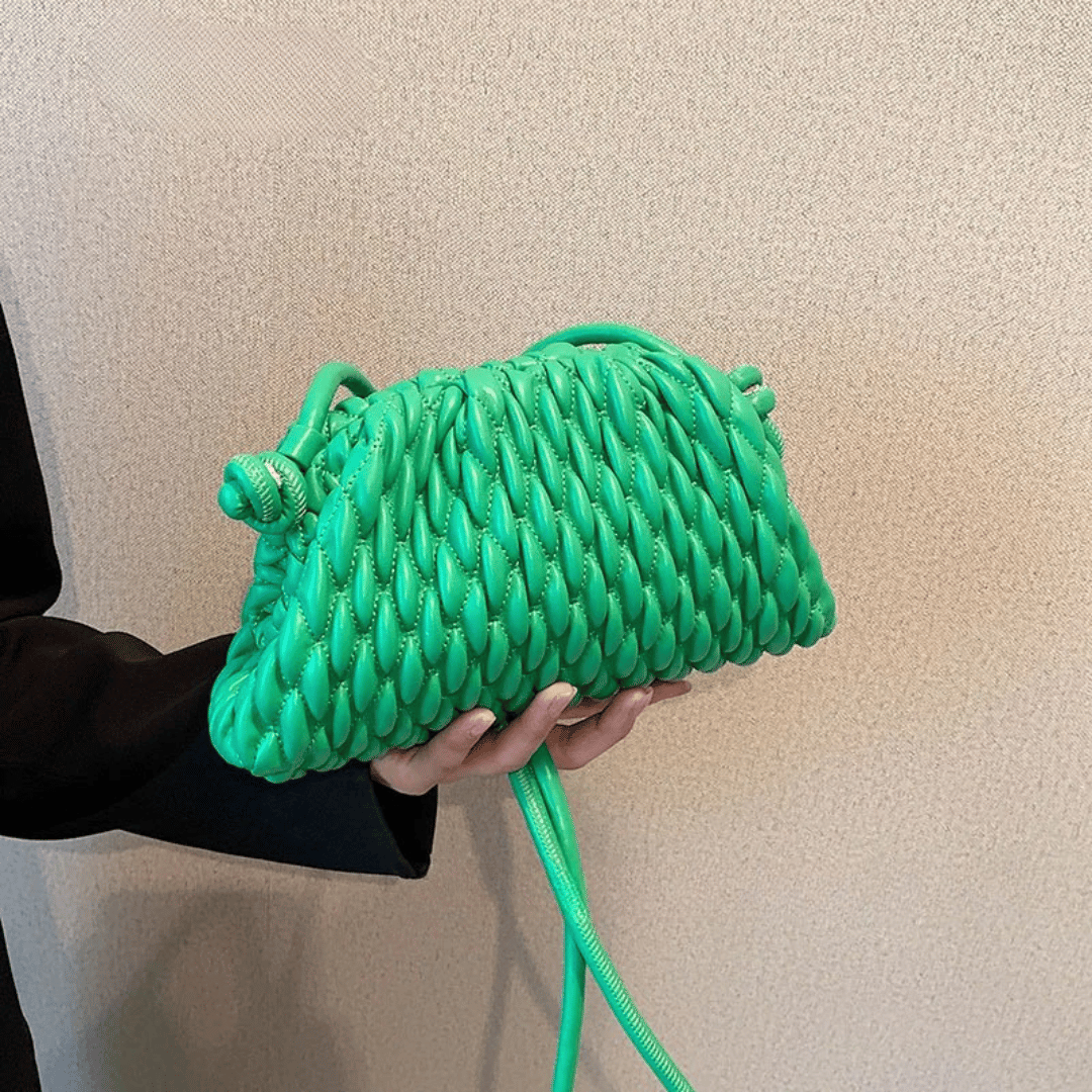 Bolsa Shoulder Trançada Cloud Retro