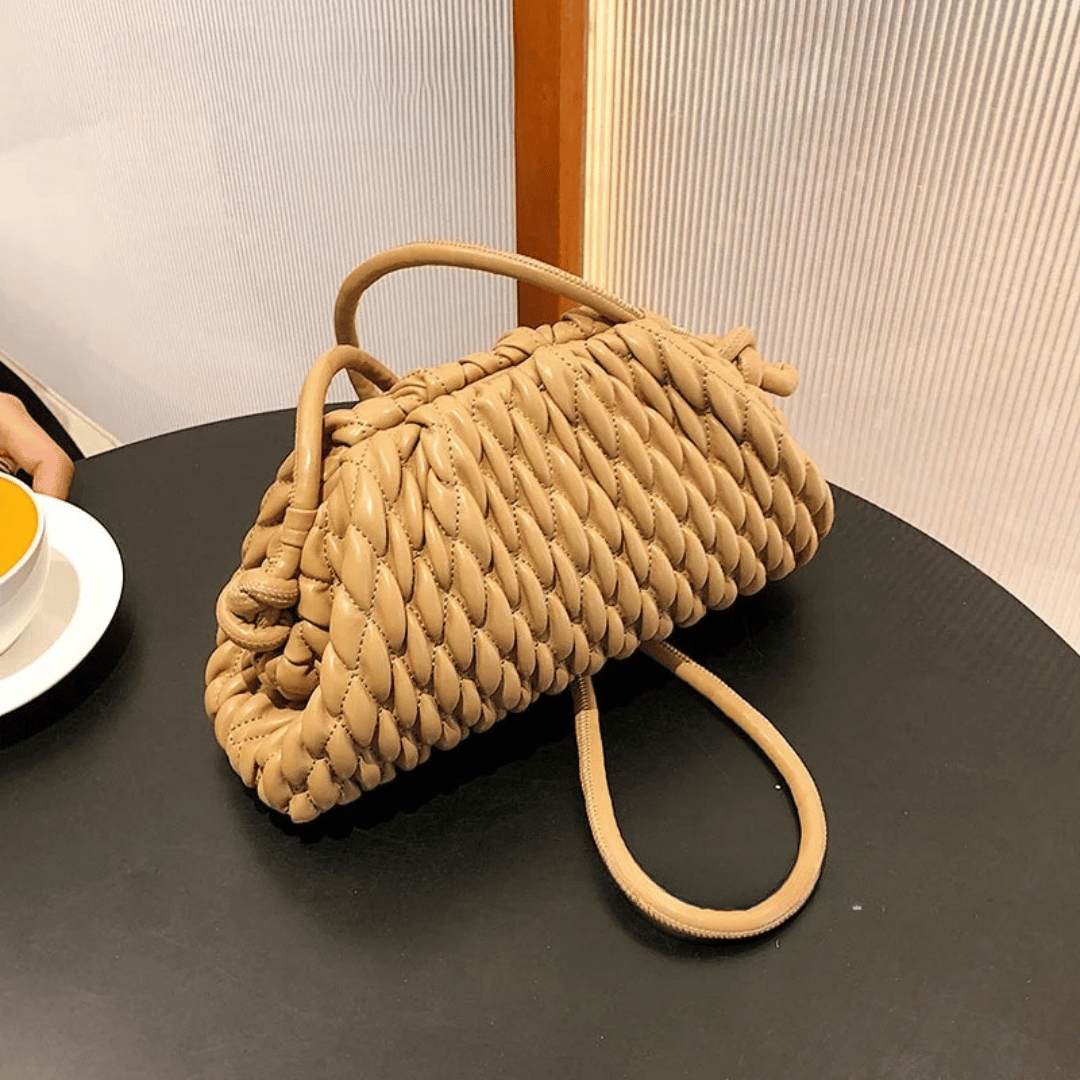Bolsa Shoulder Trançada Cloud Retro