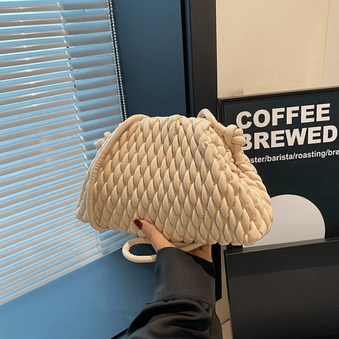Bolsa Shoulder Trançada Cloud Retro