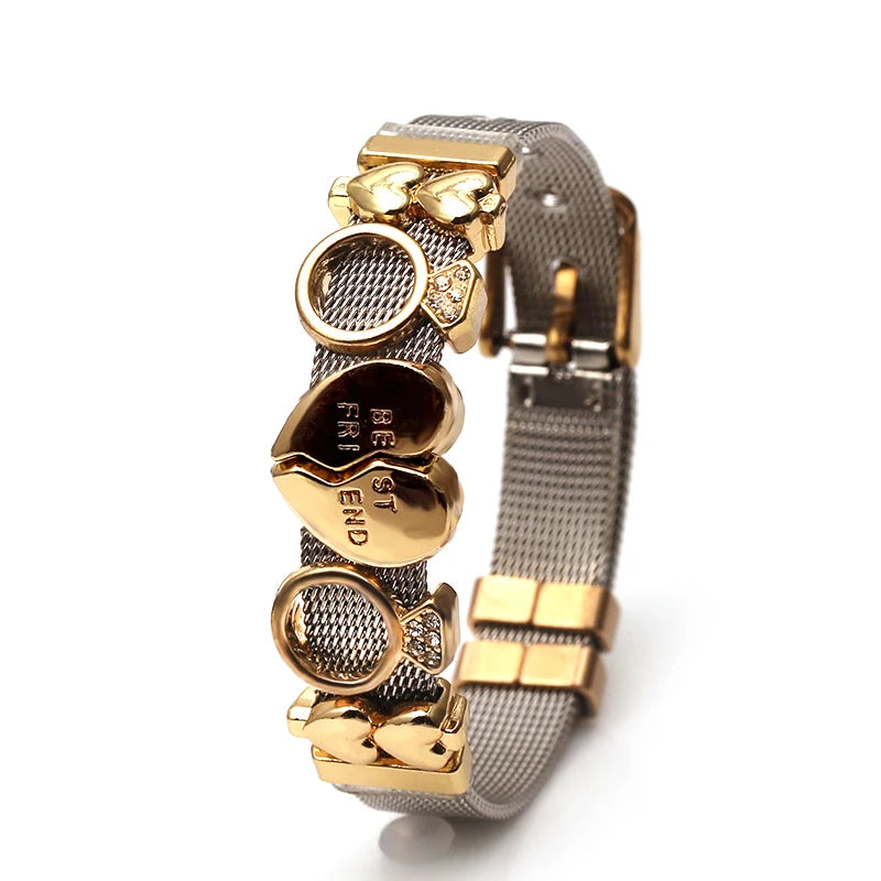 Pulseira Malha Aço Inoxidável