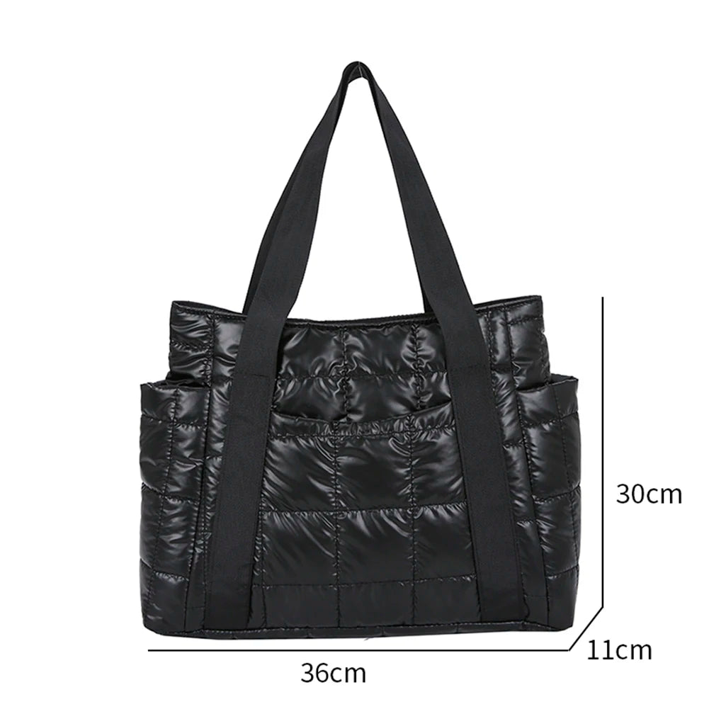 Bolsa Puffer Esportiva Casual Metalizada