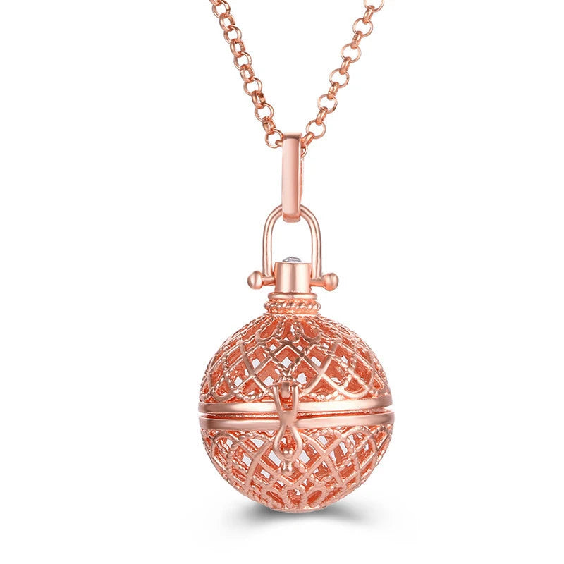 Colar Bola Mexicana Chamador de Anjos Aromaterapia