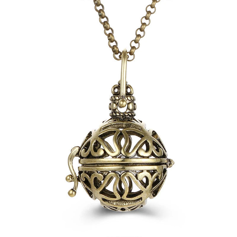 Colar Bola Mexicana Chamador de Anjos Aromaterapia