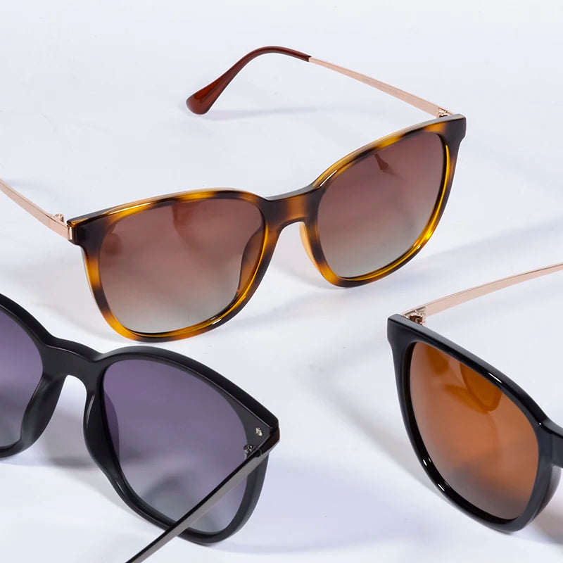 Óculos de Sol Cat Eye Glamour Polarizado Feminino UV400