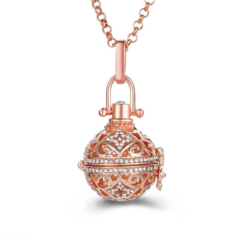 Colar Bola Mexicana Chamador de Anjos Aromaterapia