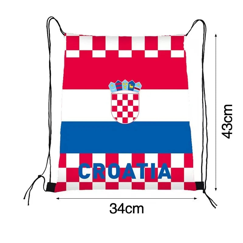 Mochila Saco Torcedor Bandeiras do Mundo Copa