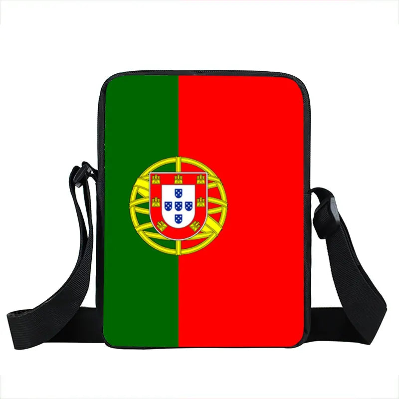 Bolsa Transversal Estampa Bandeira dos Países