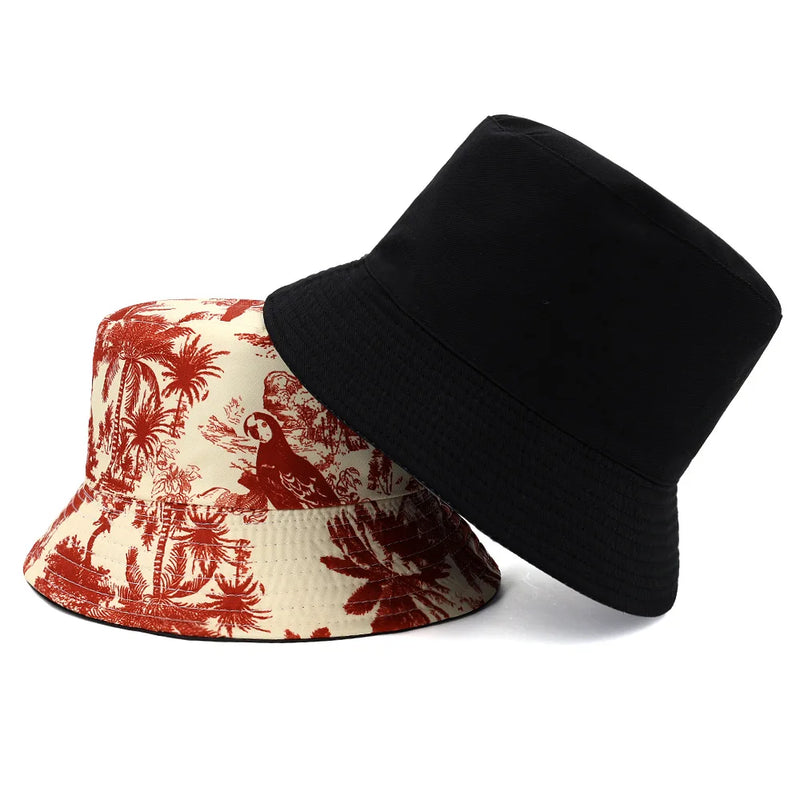 Chapéu Bucket Estampado Toile de Jouy