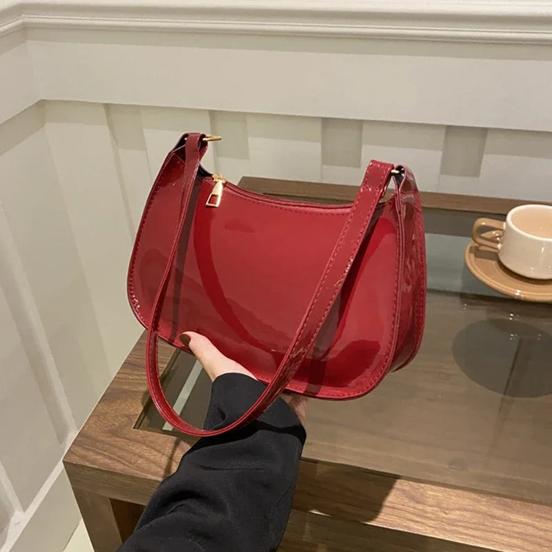 Bolsa Air Bag Shoulder Verniz com Alça