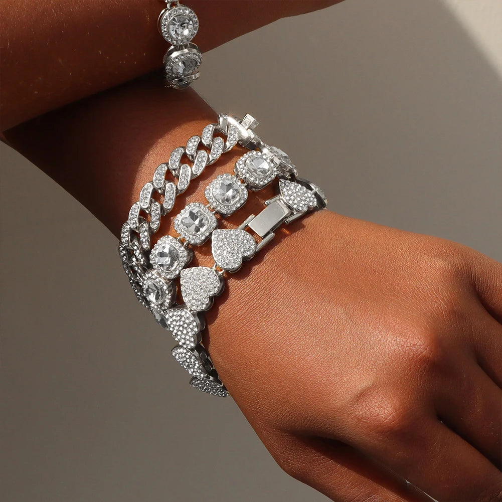 Pulseira Cravejada Riviera Modelo Miami Iced