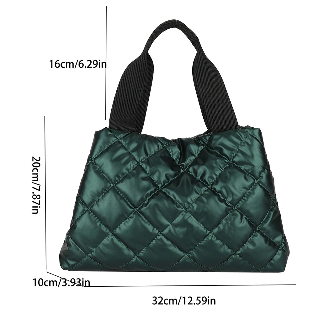 Bolsa Puffer Esportiva Casual Metalizada