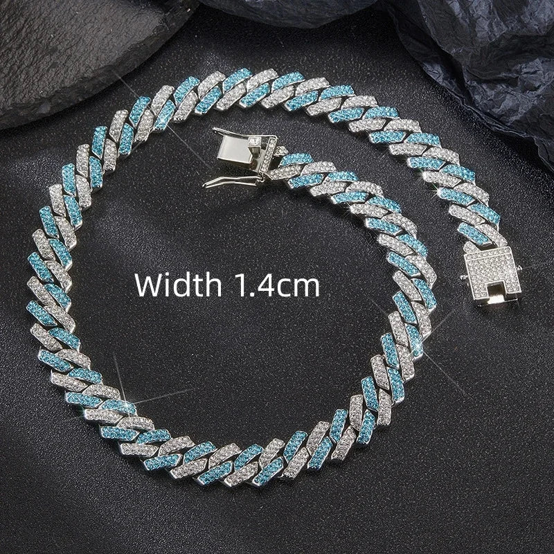 Corrente, Pulseira e Conjunto Cravejados Modelo Miami Iced