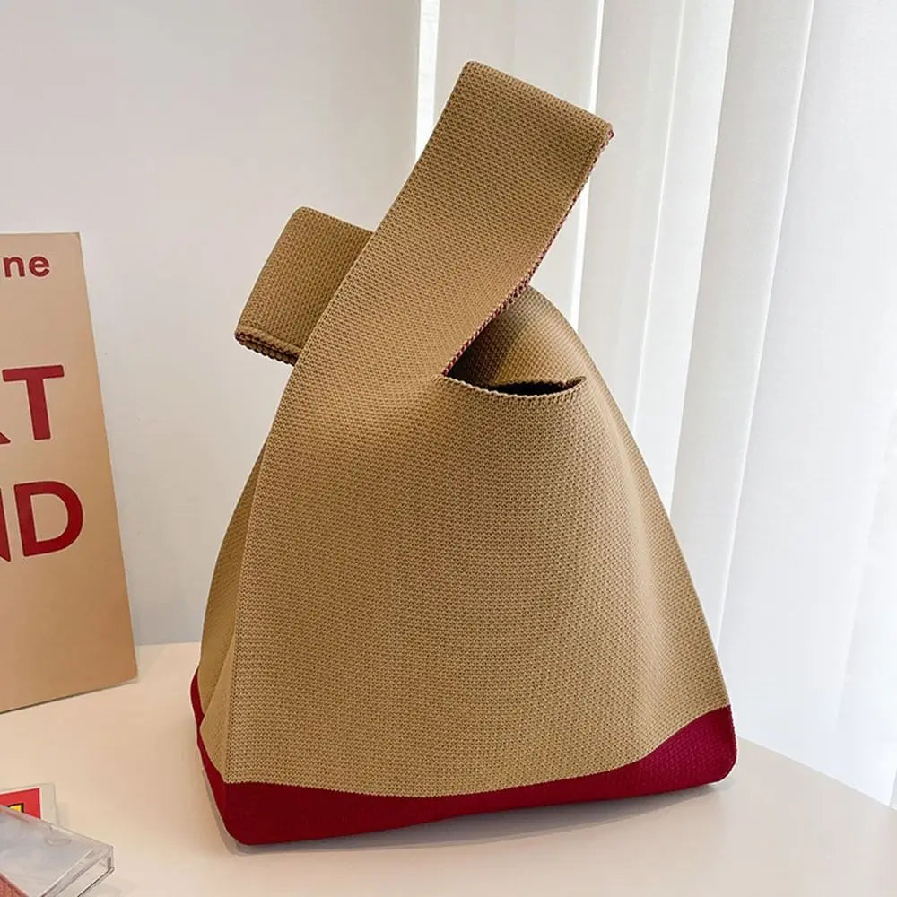 Bolsa de Malha Feita à Mão Casual