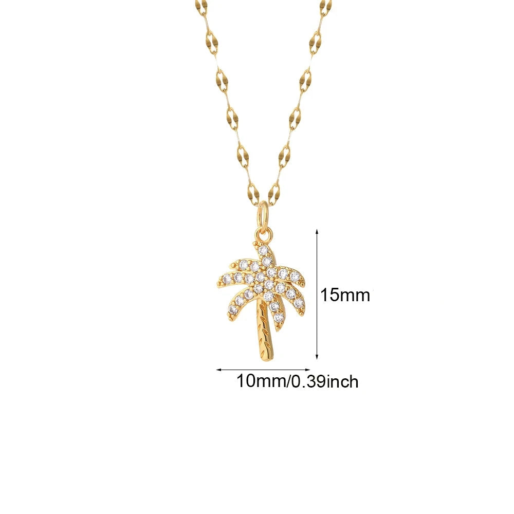 Colar Boho Heart Charm Dourado em Aço Inoxidável