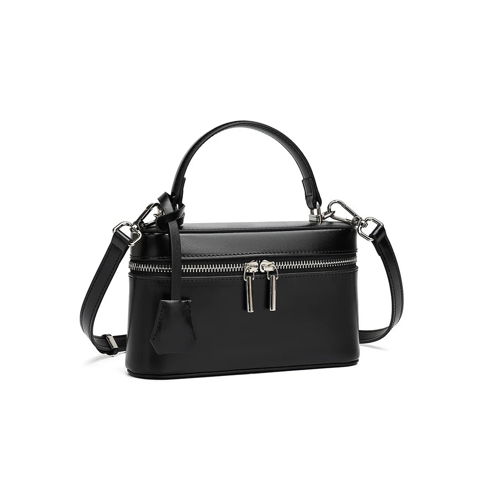 Bolsa Box com Alça em Couro Legítimo