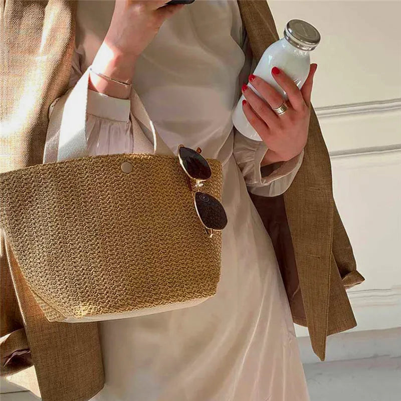 Bolsa de Palha Moda Praia