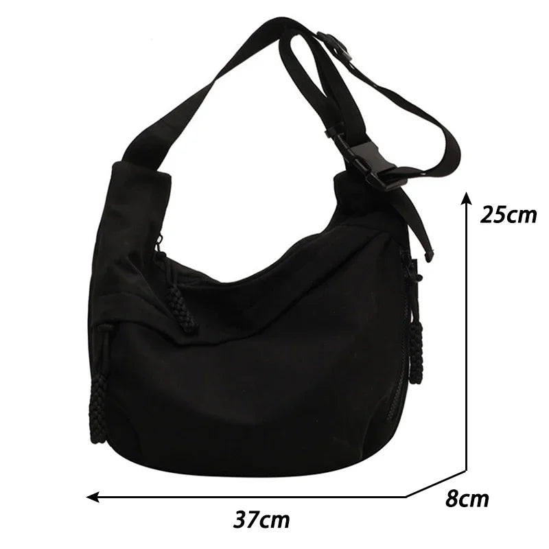 Bolsa Transversal de Nylon Casual