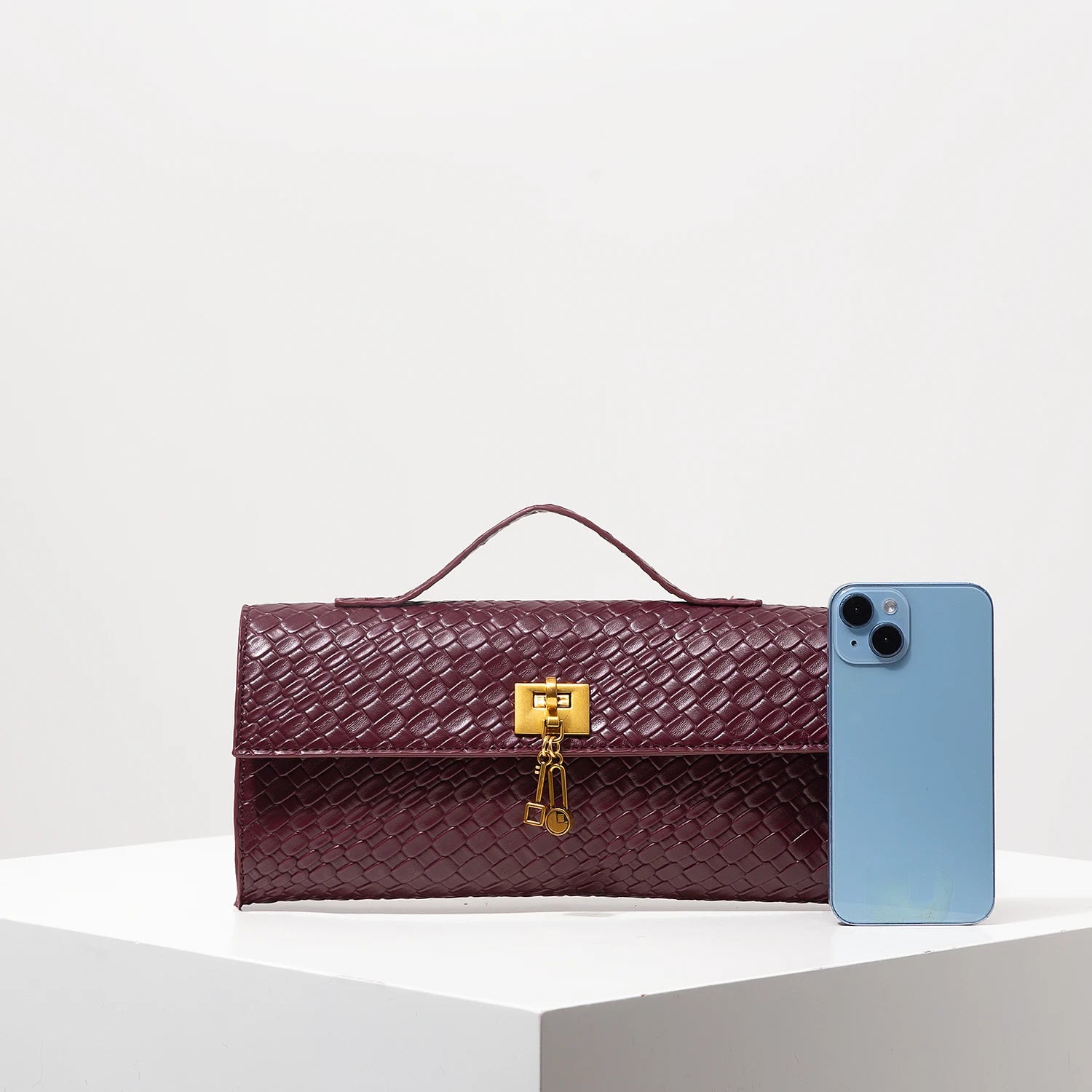 Clutch AirBag Trama Burgundy Elegance