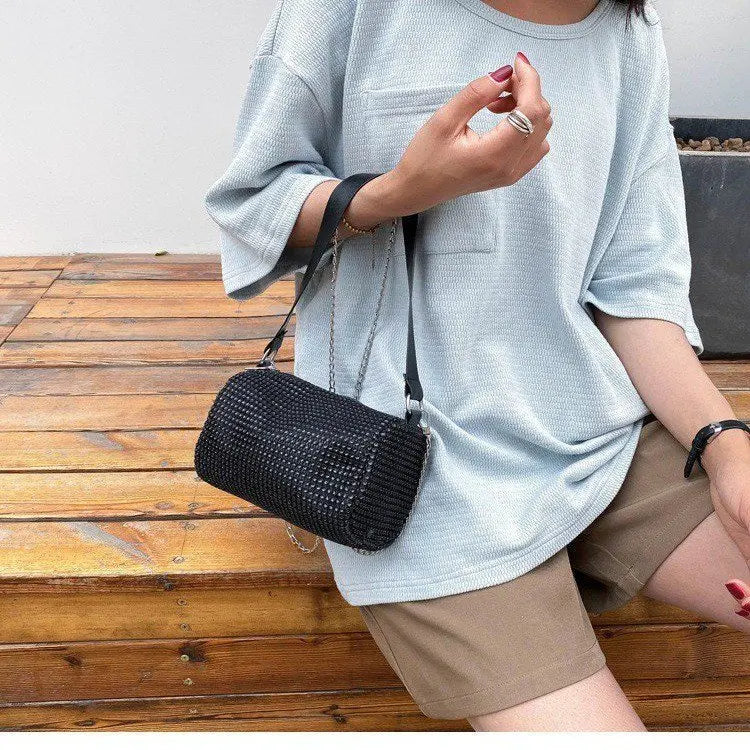 Bolsa Crossbody Brilho Diamante