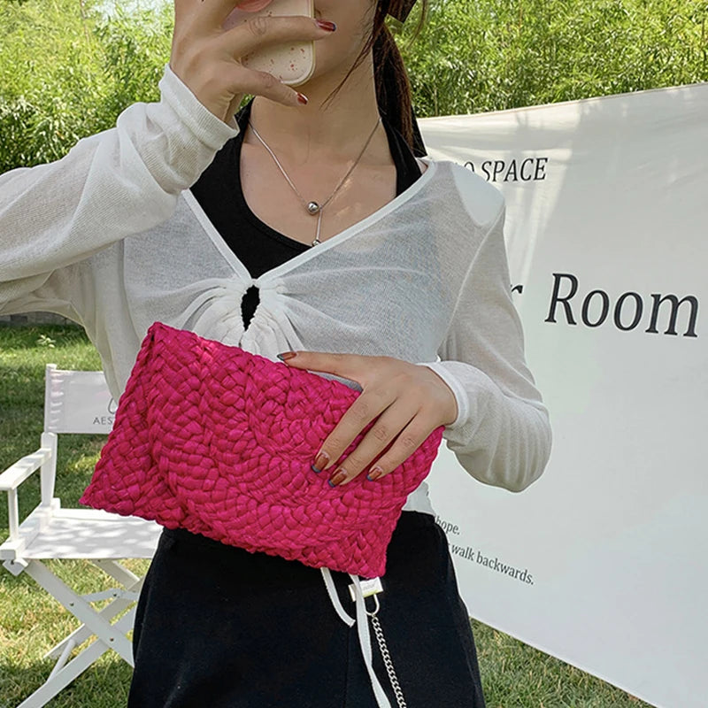 Bolsa Clutch Palha Viva