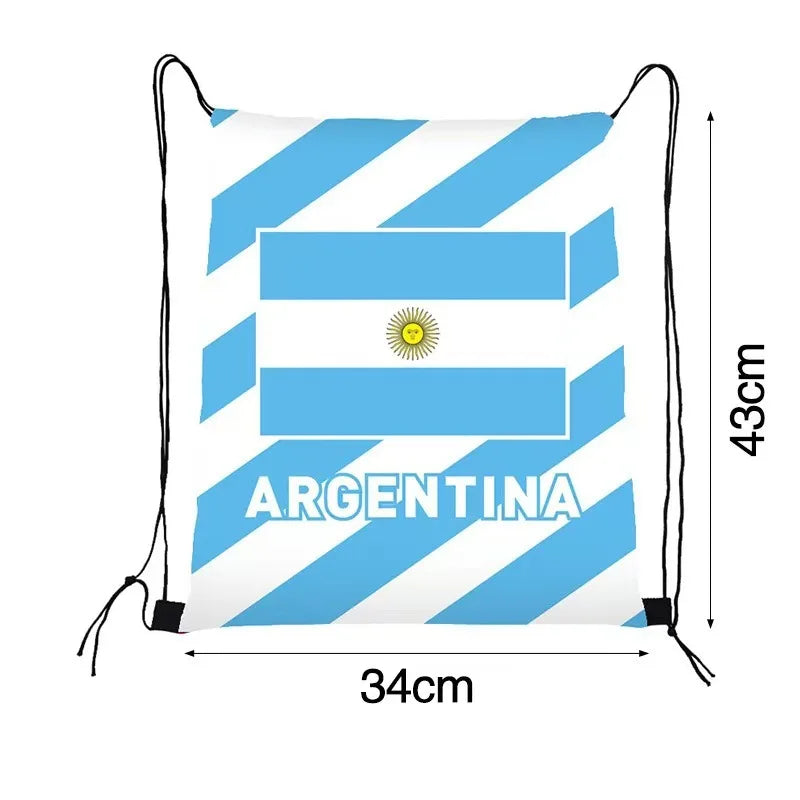 Mochila Saco Torcedor Bandeiras do Mundo Copa