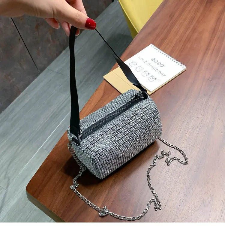 Bolsa Crossbody Brilho Diamante