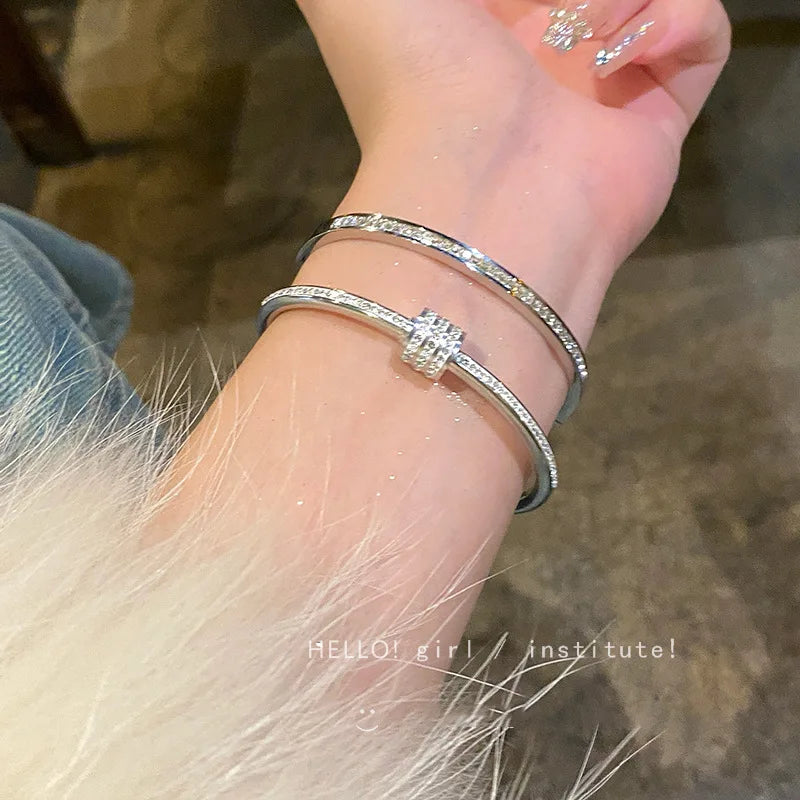 Pulseira de Zircônia em Aço Inoxidável
