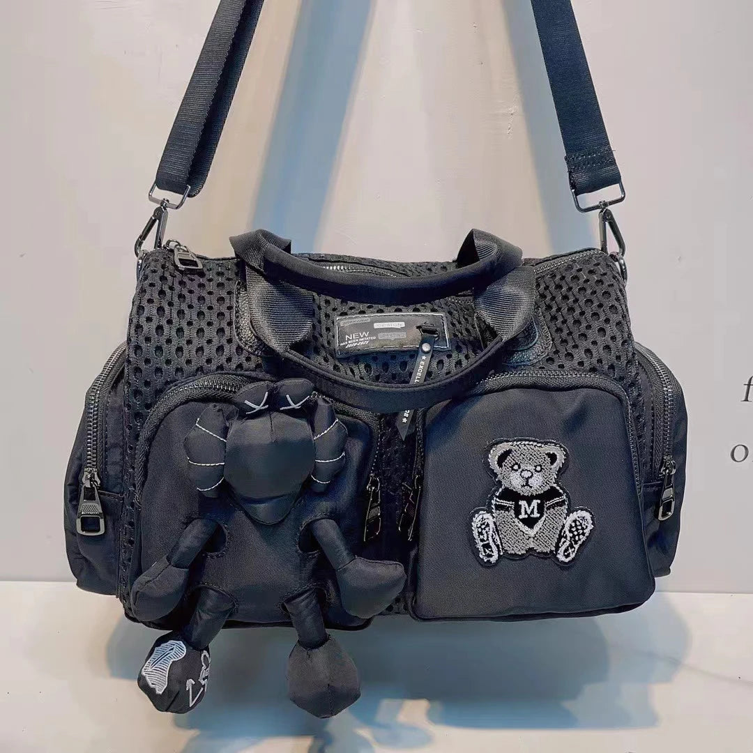 Bolsa de Denim Personalizada e Alça de Couro Real
