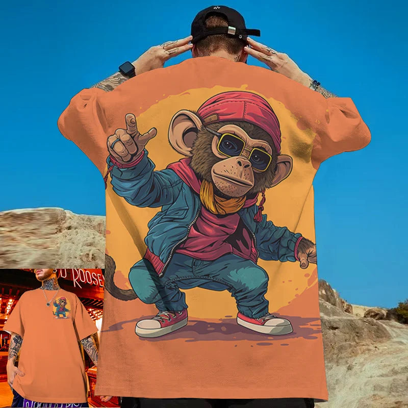 Camiseta Masculina Estampa NFT Monkey