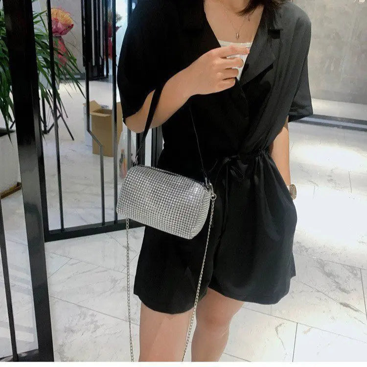 Bolsa Crossbody Brilho Diamante
