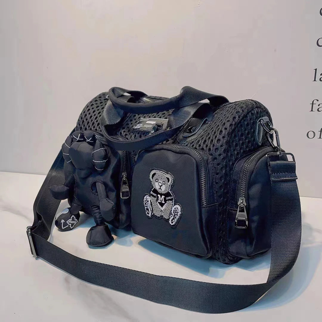Bolsa de Denim Personalizada e Alça de Couro Real