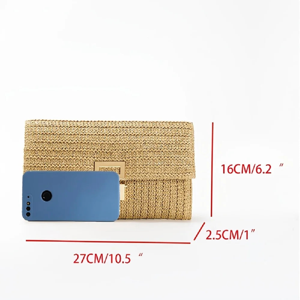 Bolsa Palha Moda Praia Estilo Boêmio
