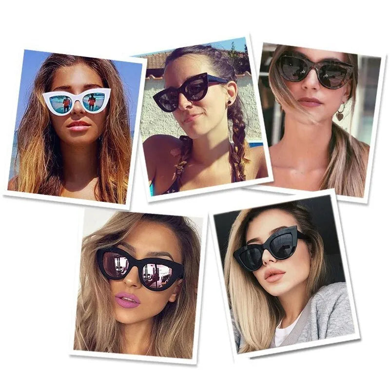 Óculos de Sol Cat Eye Vintage Luxo