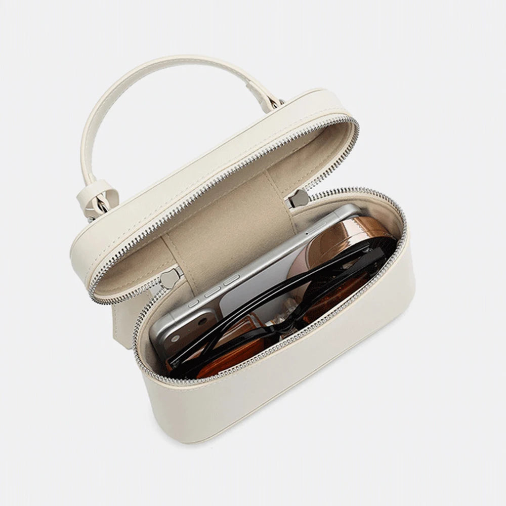 Bolsa Box com Alça em Couro Legítimo