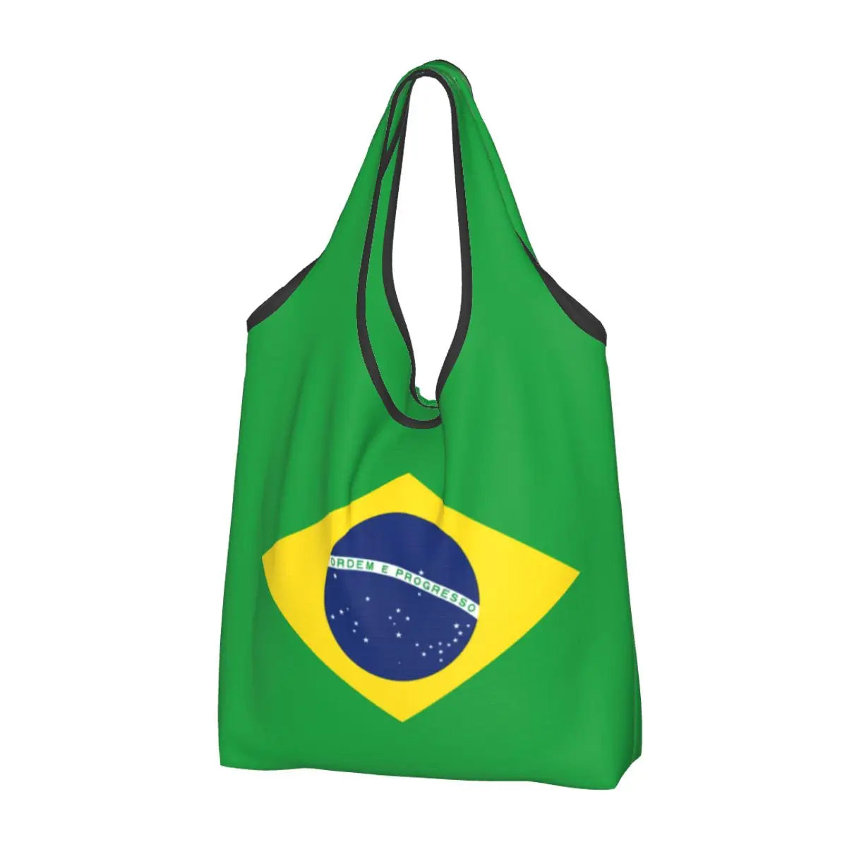 Sacola Ecobag Bandeira do Brasil Dobrável