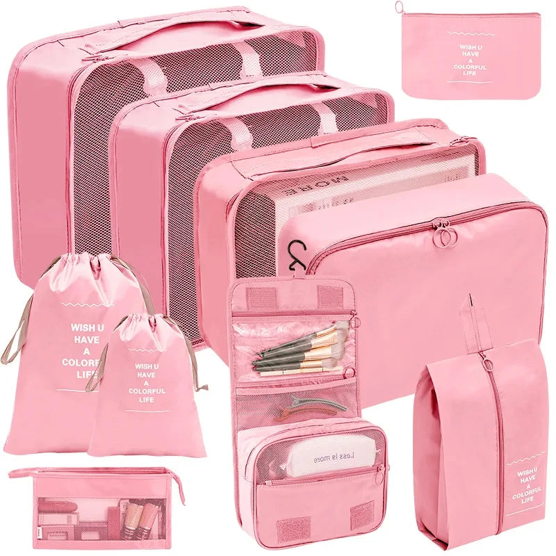 Conjunto de Bolsas Kit Organizadoras de malas para Viagem
