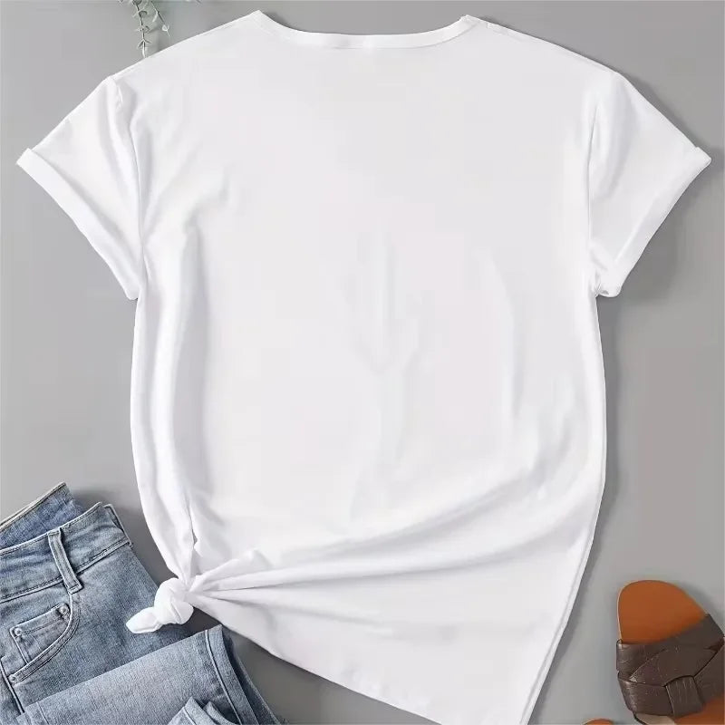Blusa Feminina de Verão com Estampa