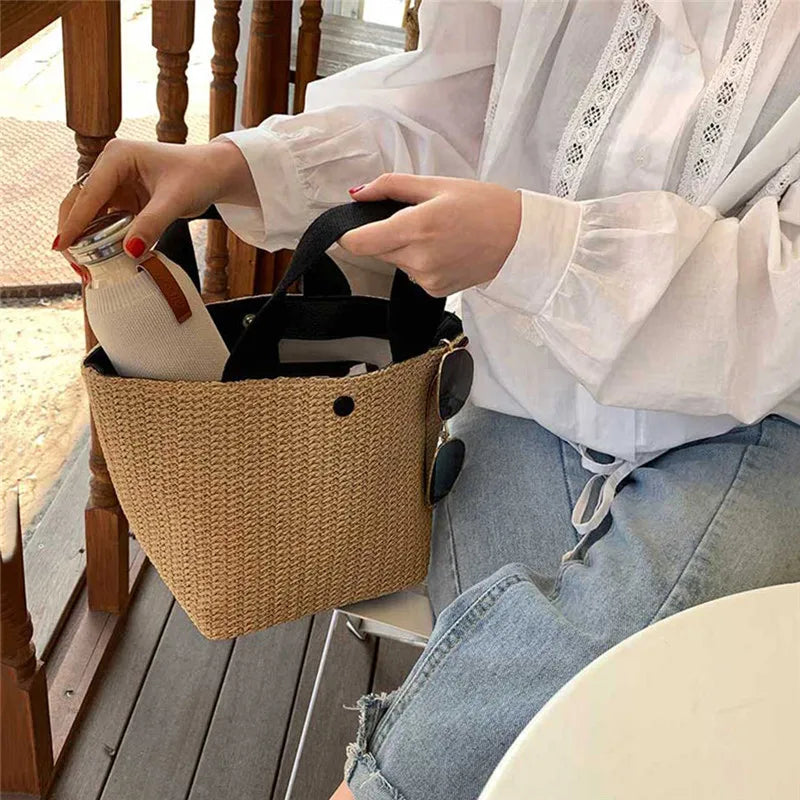 Bolsa de Palha Moda Praia