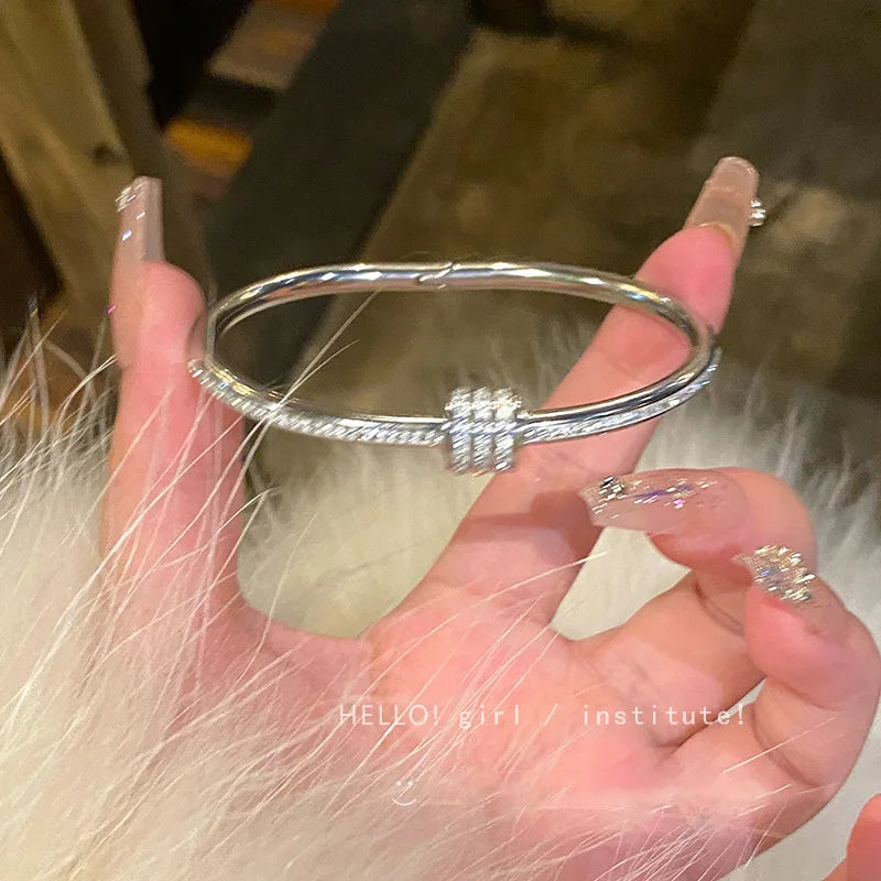 Pulseira de Zircônia em Aço Inoxidável