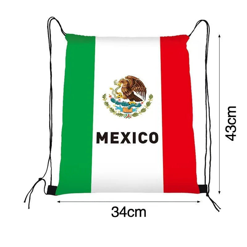 Mochila Saco Torcedor Bandeiras do Mundo Copa