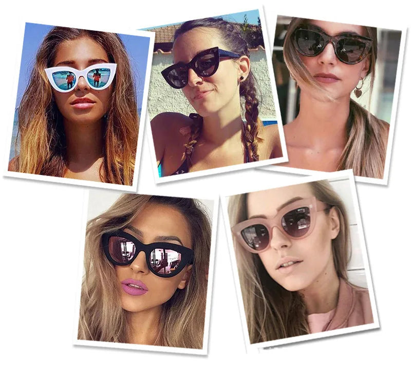 Óculos de Sol Cat Eye Vintage Luxo