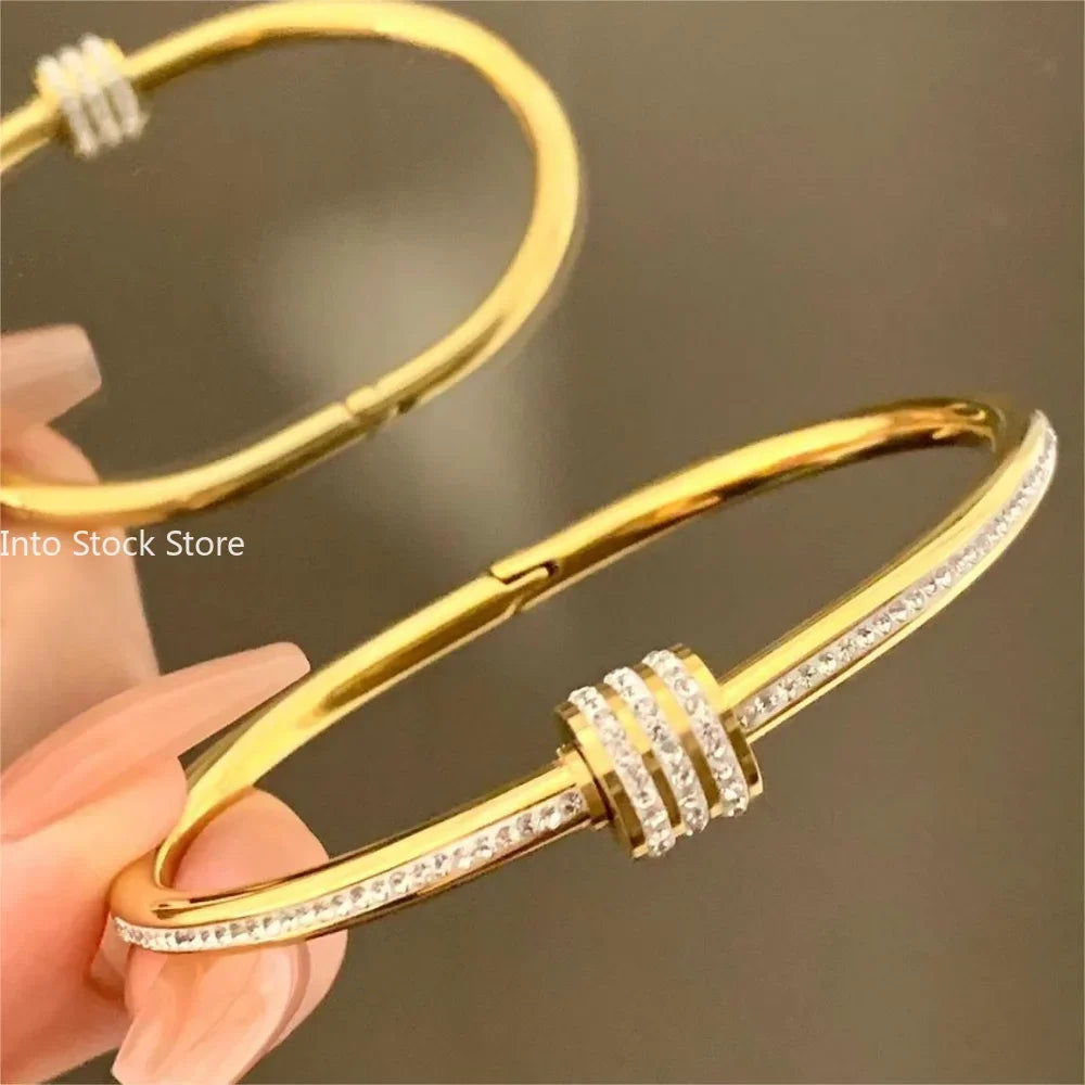 Pulseira de Zircônia em Aço Inoxidável