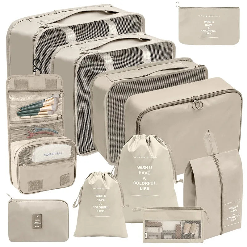 Conjunto de Bolsas Kit Organizadoras de malas para Viagem