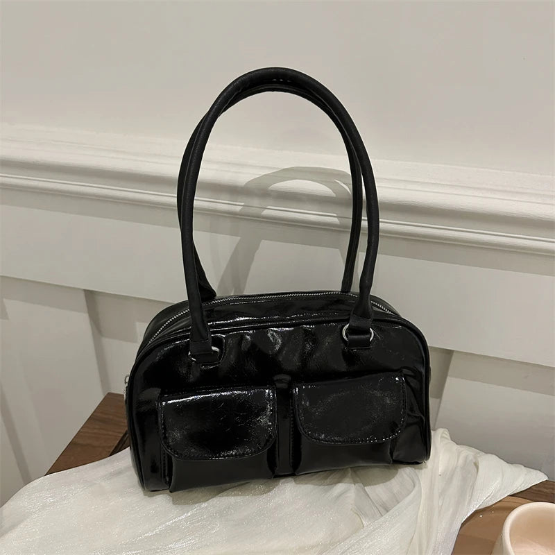 Bolsa Air Bag Retrô Hobo Couro Sintético