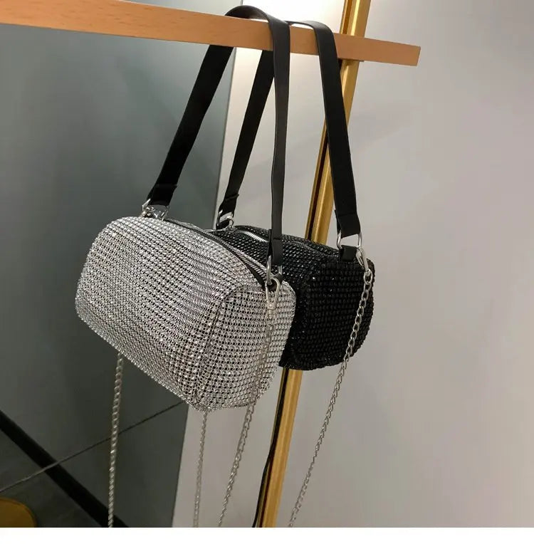Bolsa Crossbody Brilho Diamante