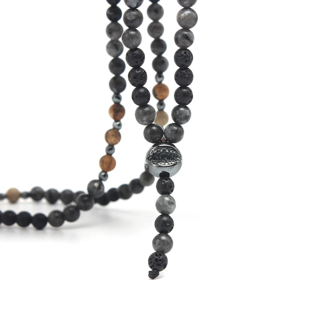 Colar Pedra Natural Energia Positiva Shimmerstone Hematita