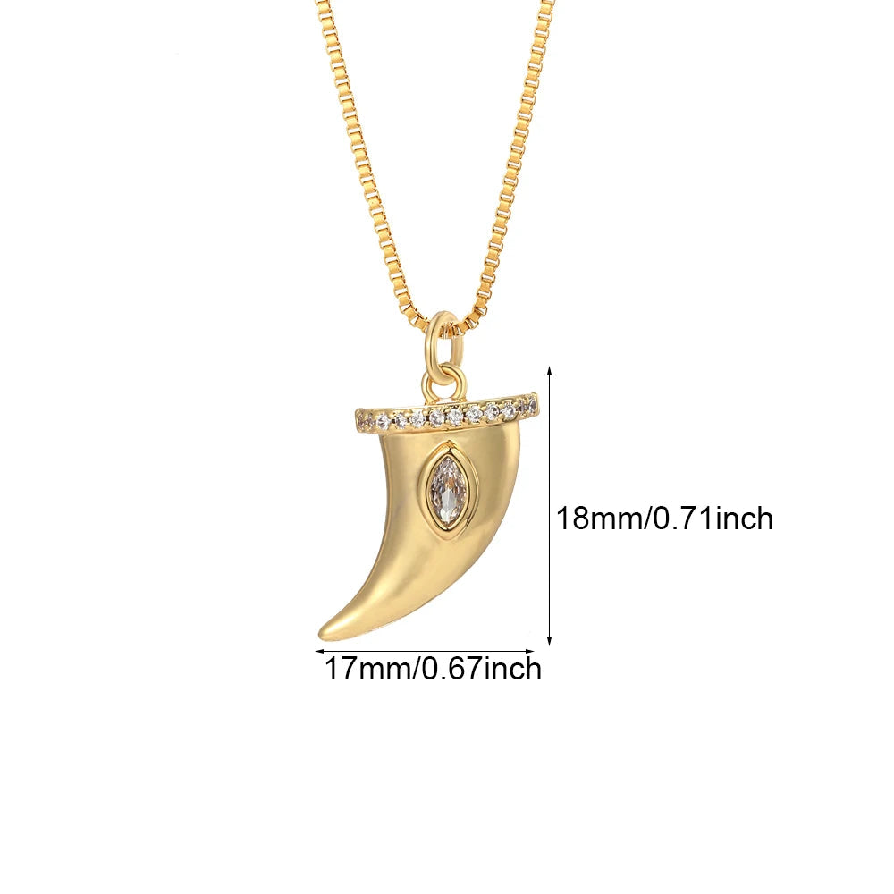 Colar Pingente Dourado Coleção Charms Variados